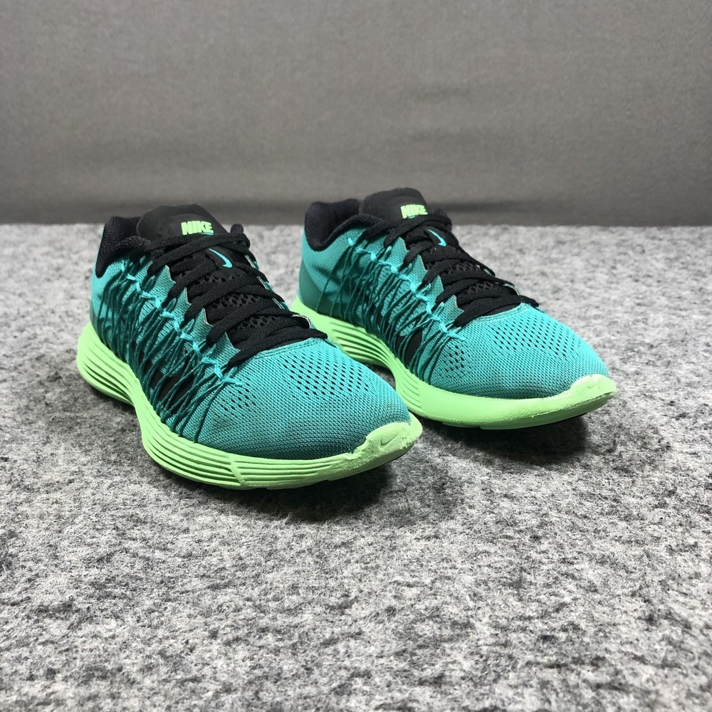 Nike Lunaracer+ 3 Shoes Womens Size 8 Green Mesh Running Sneakers 554683-301